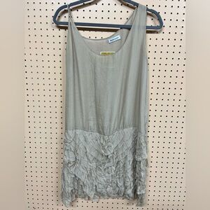 Wayne Cooper Taupe Sleeveless Dress